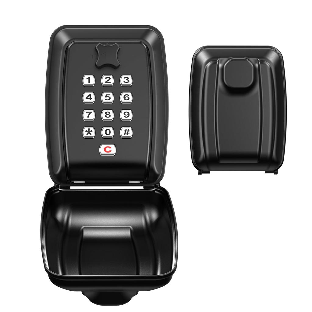 Security Key Box Wall Hanging Key Storage Box Padlock Lock Pocket Dial Lock Button Type Small Items Key Storage Key Management Key Storage Seal