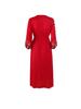 Ethnic Embroidered V-Neck Cotton Linen Dress, Fairy Style with Tie-Up and Swing, Perfect for Travel and Photos - Style 636