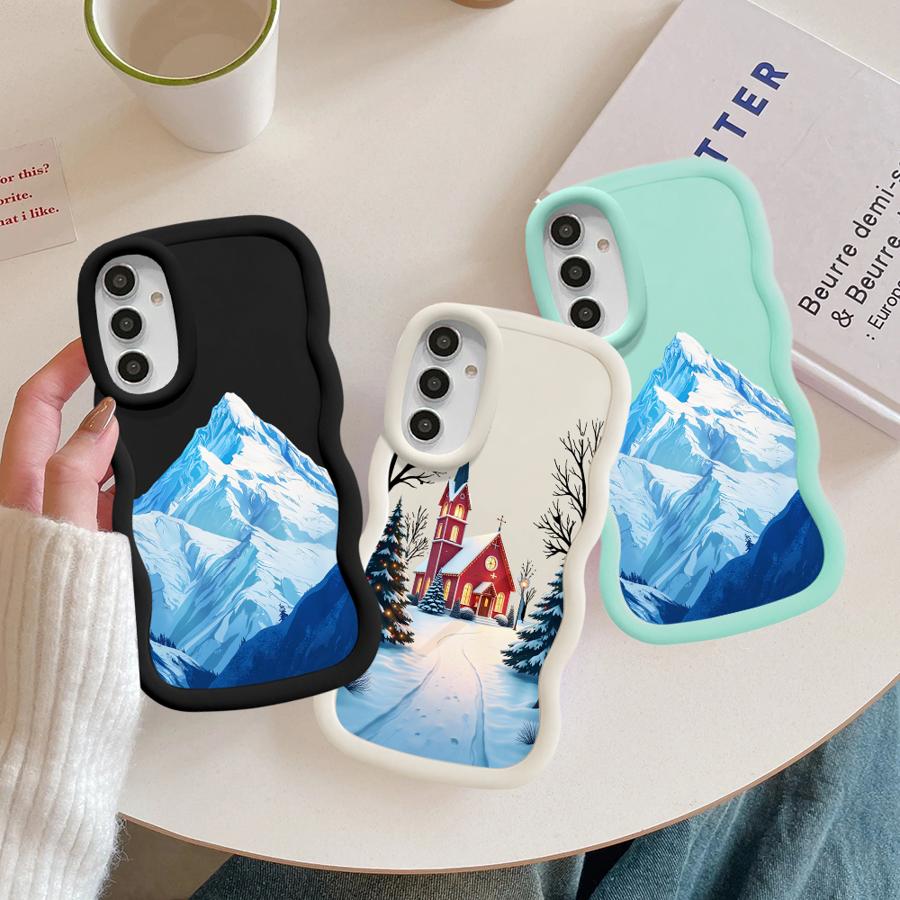 Winter Snow Merry Christmas Soft Phone Cover Case for Samsung Galaxy A14 A13 A11 A15 A52 A12 A21s A16 A04 A05 A06 A03 A53 A33