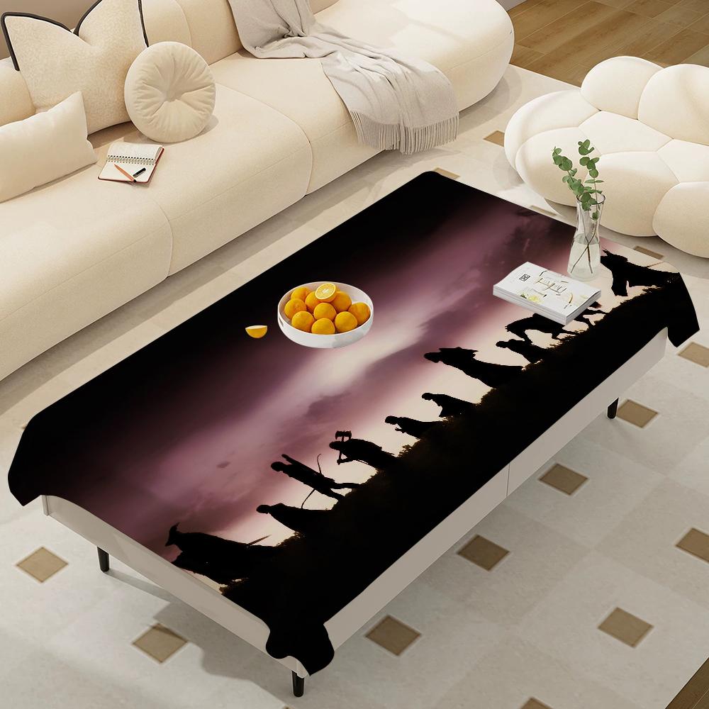 L-Lords Game Rings Home Tablecloths Dining Decoration And Rectangular Table Accessories Waterproof Cloth Anti-Stain