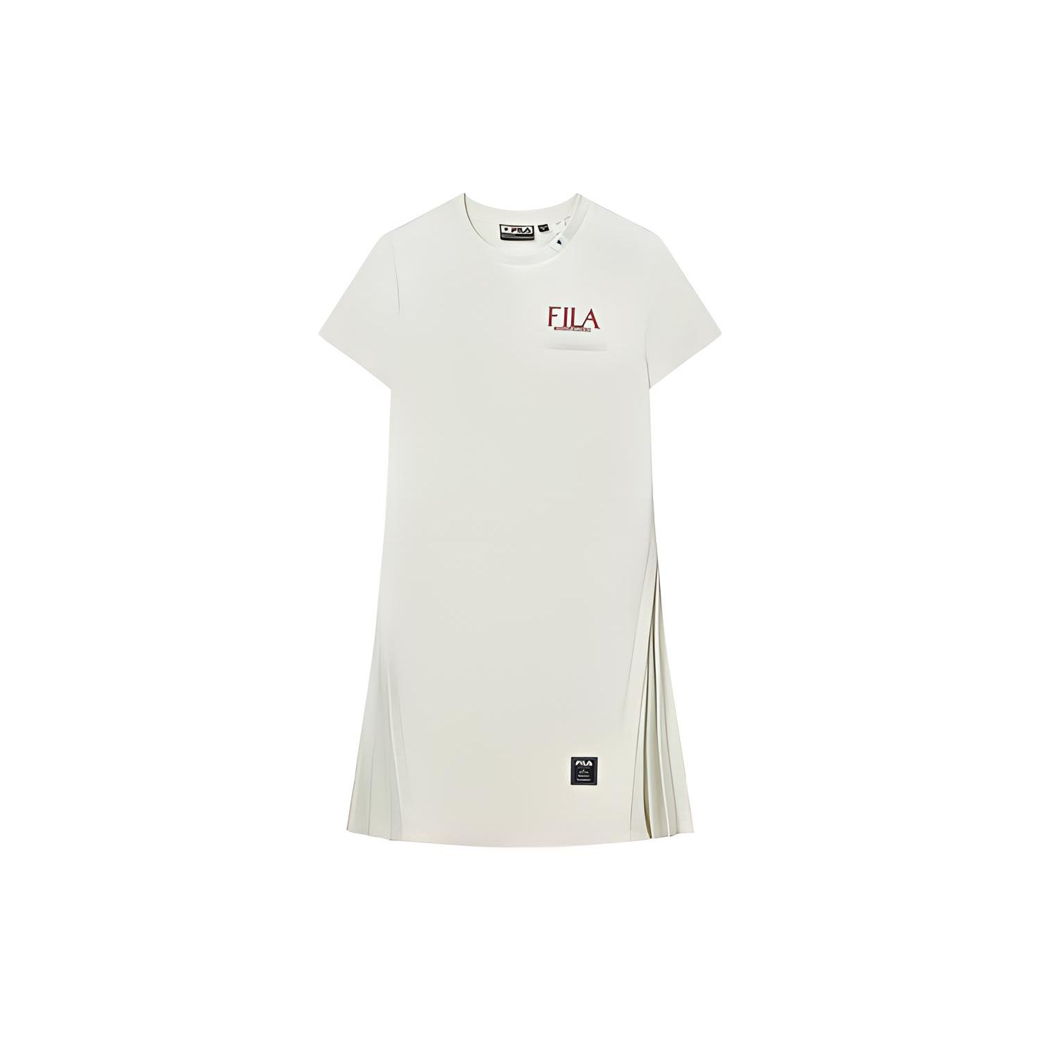 

FILA X MIHARA YASUHIRO SS22 Sports Lifestyle Series Letter Logo Print Pullover Simple Round Neck Casual Short Sleeve Dress F11W223309F-GY S