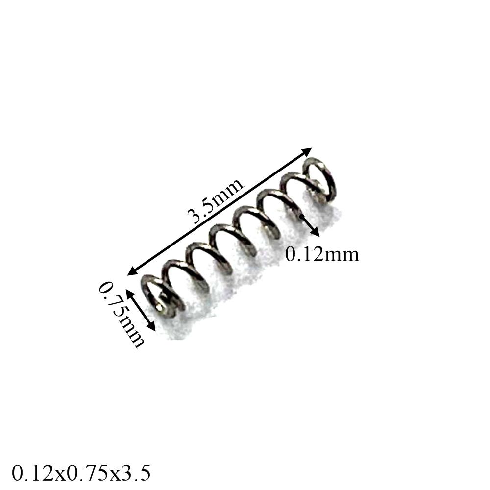 10pcs Watch Spring Precision Small Spring Strap Button Springs Wire Diameter 0.12-0.15MM