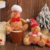 Gingerbread Christmas Decoration Xmas Tree Decoration Cute Christmas Figure Decor Gingerbread Doll for Tabletop Bedroom Shelf