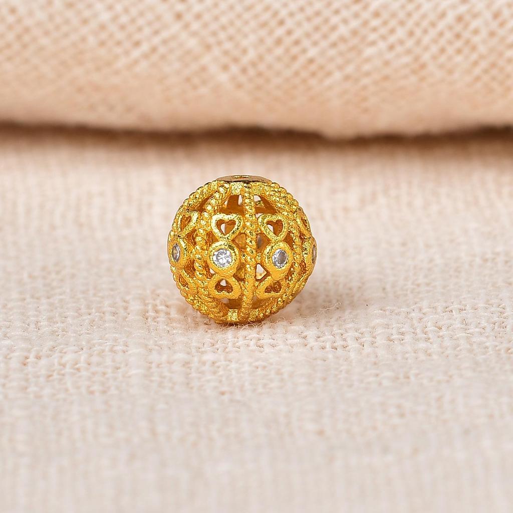 Vintage Gold Spacer Beads for DIY Bracelets & Necklaces – High-Grade Crystal Accessories with Strong Color Protection