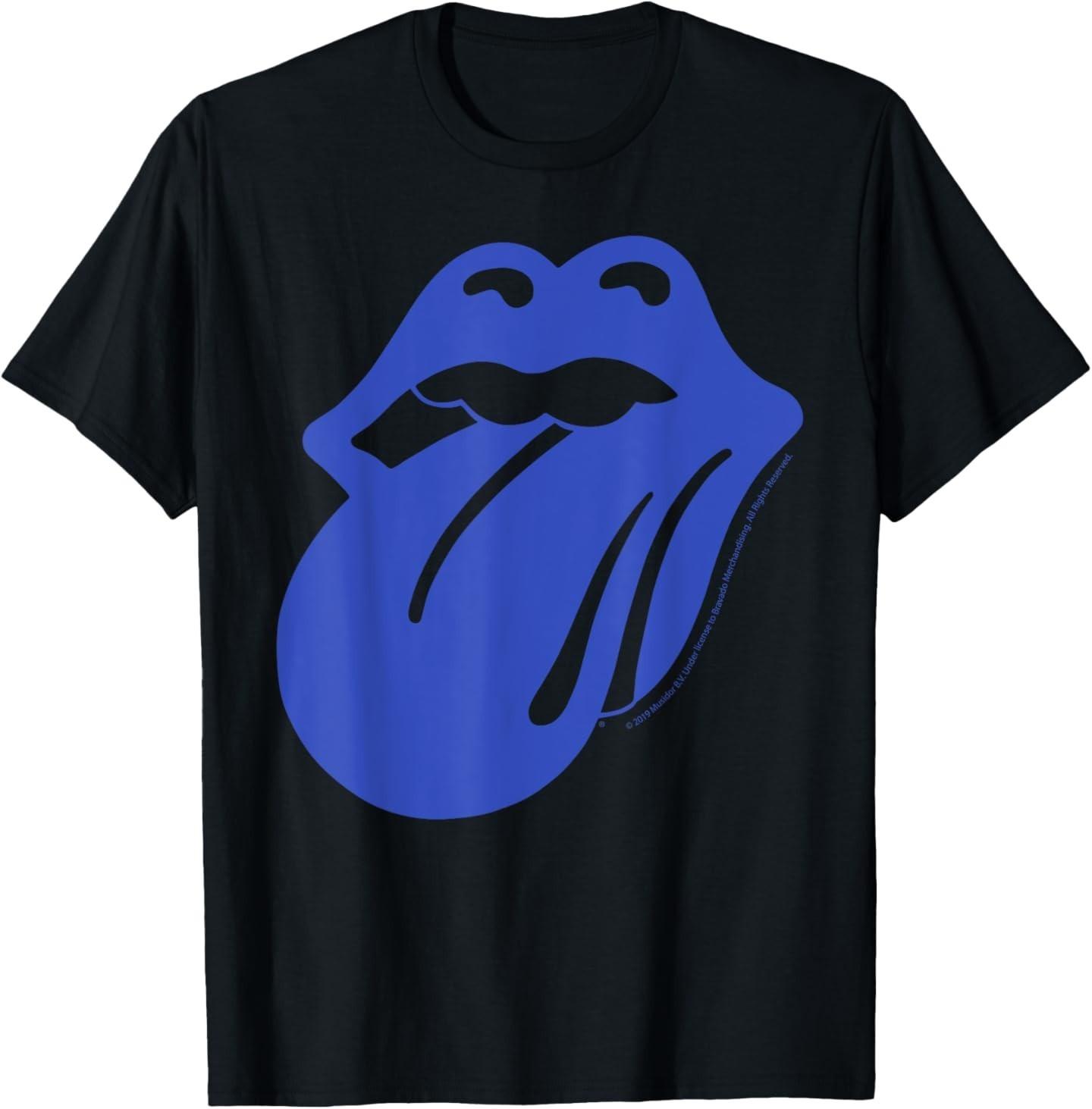 Rolling Stones Official Blue  Lonesome 72 T-Shirt L