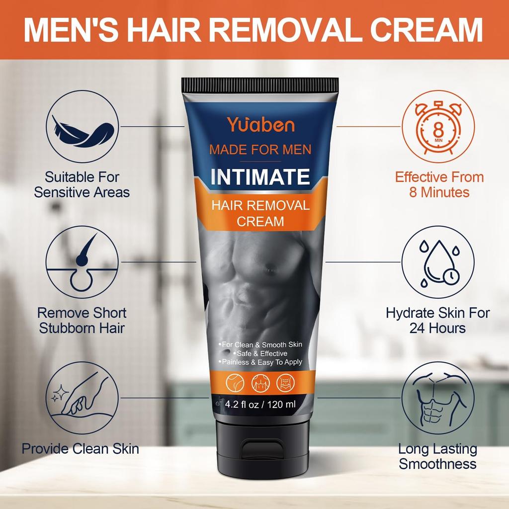 Crème dépilatoire pour hommes - , 100 ml