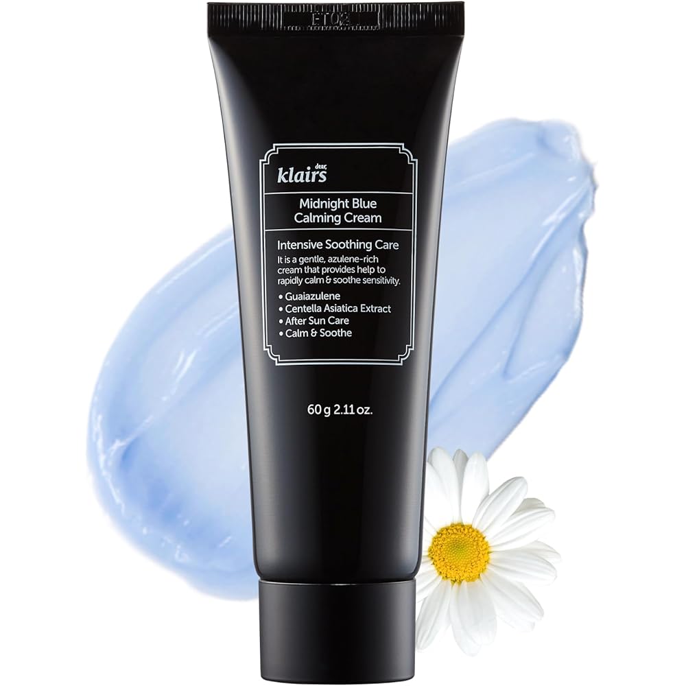 Klairs Midnight Blue Calming Cream 60g Low Irritation CICA Vegan Face Cream for Sensitive Skin