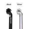 DJC MTB Bike Seatpost, 25.4mm, 26.8mm, 27.2mm, Black/Silver, 350mm Length (Black 26.8mm)