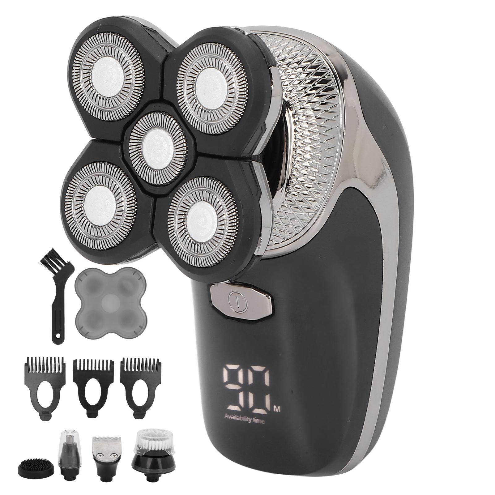 

5 в 1 многофункциональная электрическая бритва водонепроницаемая бритва для лысой головы триммер для волос в носу набор для ухода