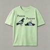 Pigeon English Slogan Crew Neck Short-sleeved Men's Street Style T-shirt