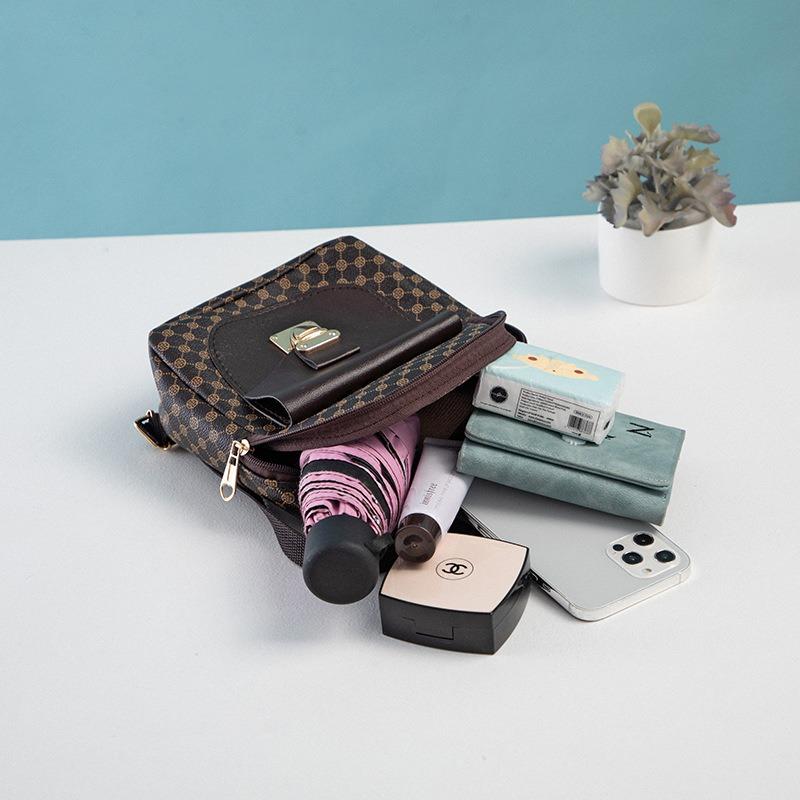 Small bag women's spring and summer new printed backpack simple student schoolbag small backpack