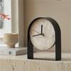 Luxurious Marble Desktop Clock Modern Model Room Study Bookcase Handicraft Ornament Table Desk Clock Watch Home Decorations