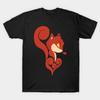 Unisex Fashion TShirt Swirl Squirrel Print TShirt Plus Size S-5XL T-Shirt 100%Cotton Tops O Neck Short Sleeve Tees