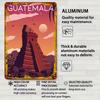 Guatemala Tikal Temple Tinplate Signs Travel Poster Wall Art of Murals Custom Metal Sign for Wall Art Decoration Retro Man Cave