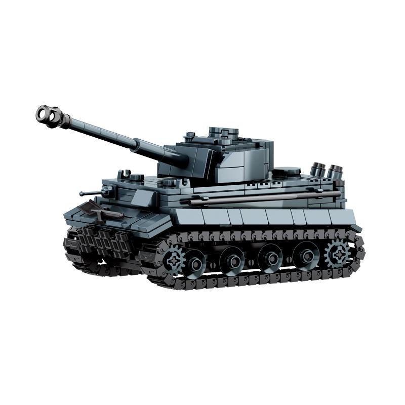 Military Army Soldiers World War Tank Armored Vehicle Model Assemble Building Blocks Bricks DIY Toys Gift