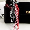 1 Piece Handmade Love Bow Weaving Rope Keychain Creative Simple Diy Rope Pendant Y2K Tassels Trendy Accessory Gifts
