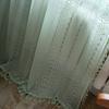 Home Life Decor Valance Curtain Green Crochet Translucent American Rural Hollowed Out Living Room Balcony Bedroom Bay Window Art