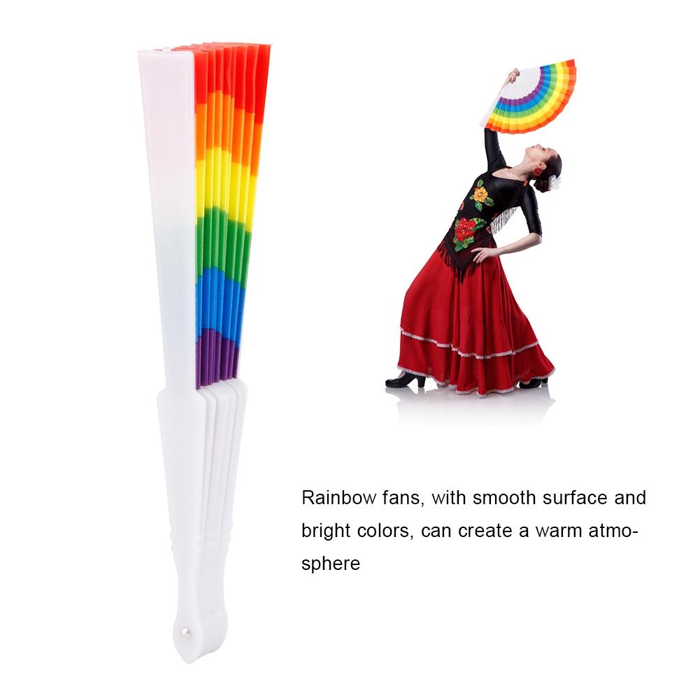 5Pcs Handheld Folding Fan   Hand Fan Stage Performance Party Decoration