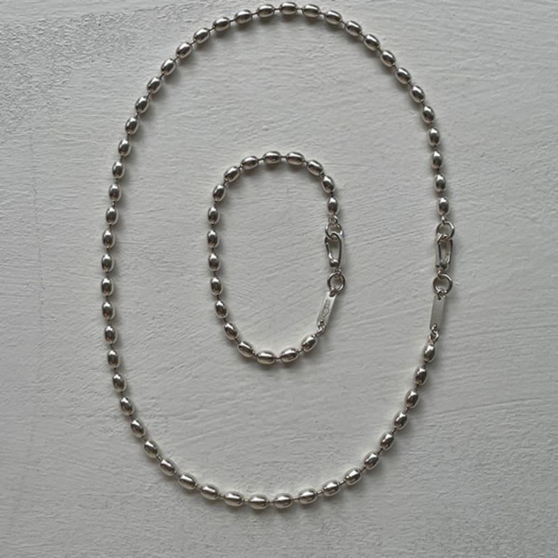 Melliv Volume Egg Ball Chain Necklace_mvn60