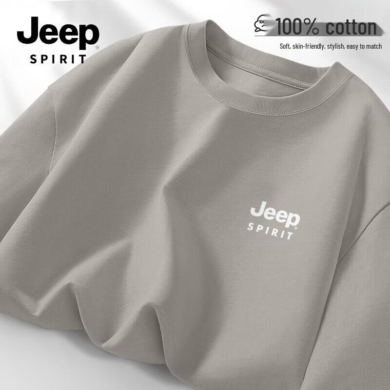 JEEP SPIRIT Ağır Pamuklu Bol Kesim Uzun Kollu Tişört