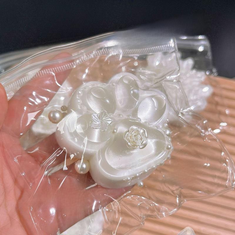 

NEW Taba Squishy White Baroque Art Cat s Paw Strawberry Tart Fidget Toy for Kids Adults Holiday Birthday Gifts