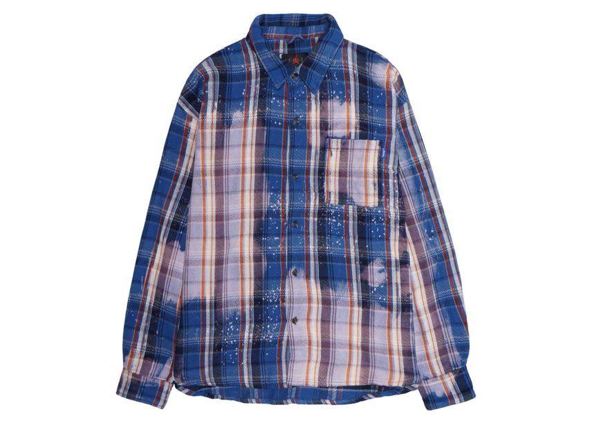 FQ5453-498/FQ5454-498 Nike JORDAN Awake NY Flannel Shirt Blue Pink