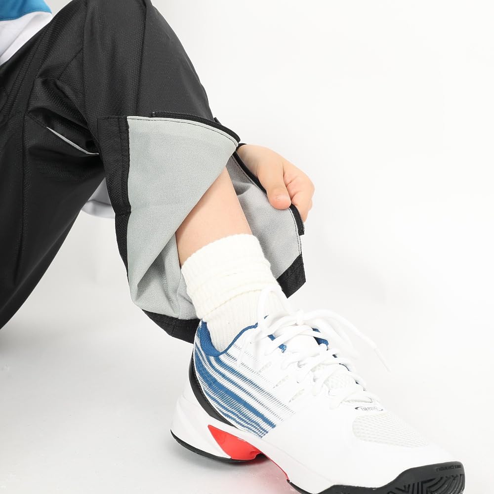 YONEX Lined Wind Warmer Pants for Black J130 Kids, (007)