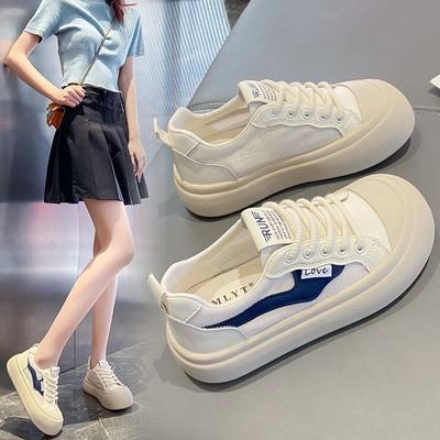 Thick-soled Mesh Breathable Little White Shoes Women's New Summer Versatile Bag Head Sandals Ugly Cute Big Head Board Shoes Women