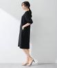AC by Alpha Cubic Tuck Sleeve Dress and UV Size Black Bi-Motion (Cooling Protection), Women's, 353791,