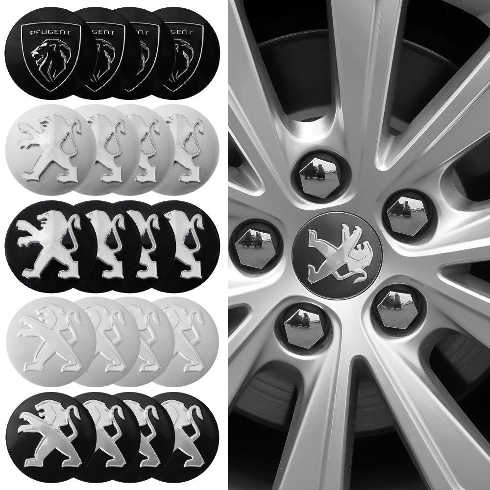 4PCS 60mm Car Wheel Center Cap Hub Covers Badge Center Cover For Peugeot M5008 107 106 205 206 307 308 3008 207 2008 407 508 108