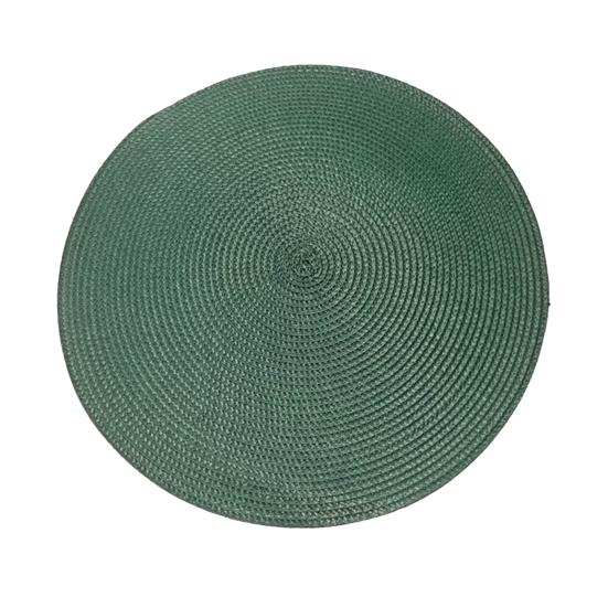 Runde, gewebte PP-Tischsets, hitze- und ölbeständig, schlichte, einfarbige Tischsets für Esszimmer- und Küchentische, moderne Wohndekoration