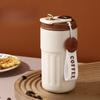 Sticlă termos de 450 ml, cu afișare inteligentă a temperaturii, ceașcă cu vid din oțel inoxidabil 316, ceașcă de cafea pentru birou, cană termică portabilă de afaceri