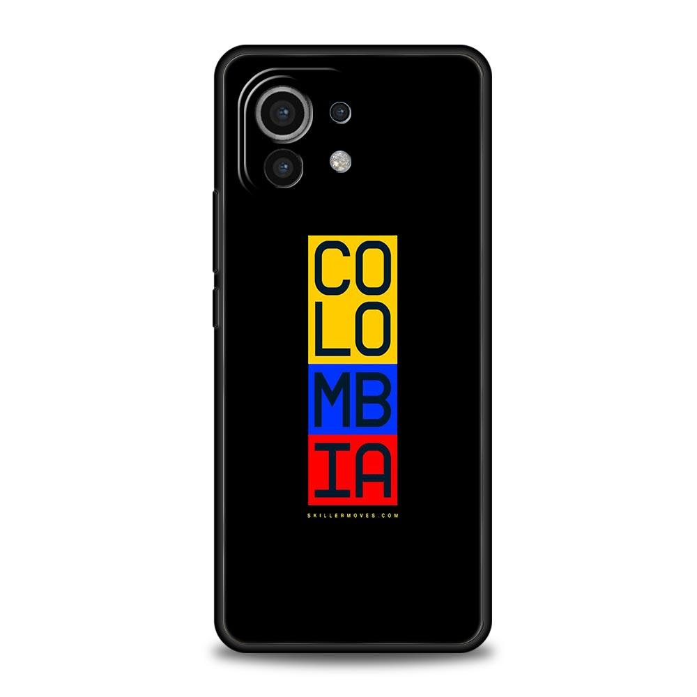 Colombia Flag Phone Case For Xiaomi Poco X3 NFC M3 M4 F4 X4 Pro 5G F3 GT Mi 12 11T 10 9T 10T Lite 11 Ultra Silicon Black Cover