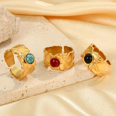 Adjustable Bohemian Style Non-Fading Women's Titanium Steel Ring