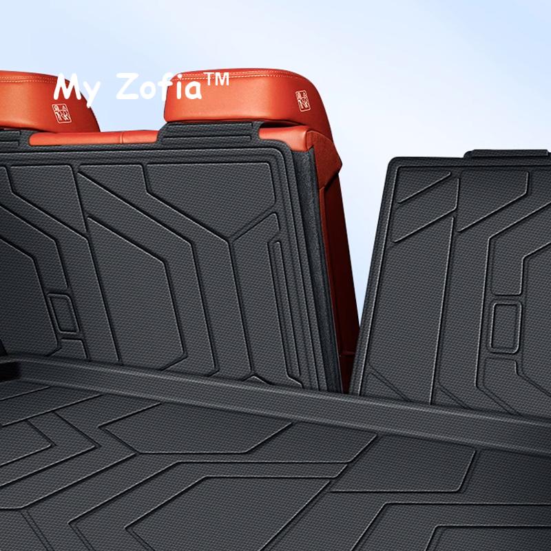 For Haval H9 MKII  2024 2025 2026 Car Five Seven Seats Rear Seat Backrest Protective Pad Trunk Mat Anti-Kick Pad Car Accessories