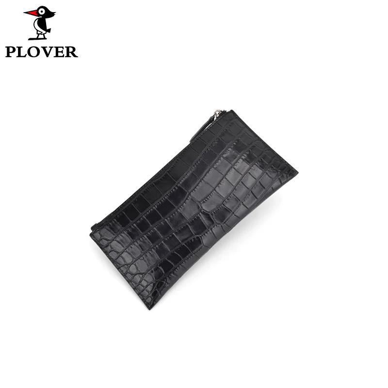 PLOVER Men's Crocodile Pattern Business Wallet