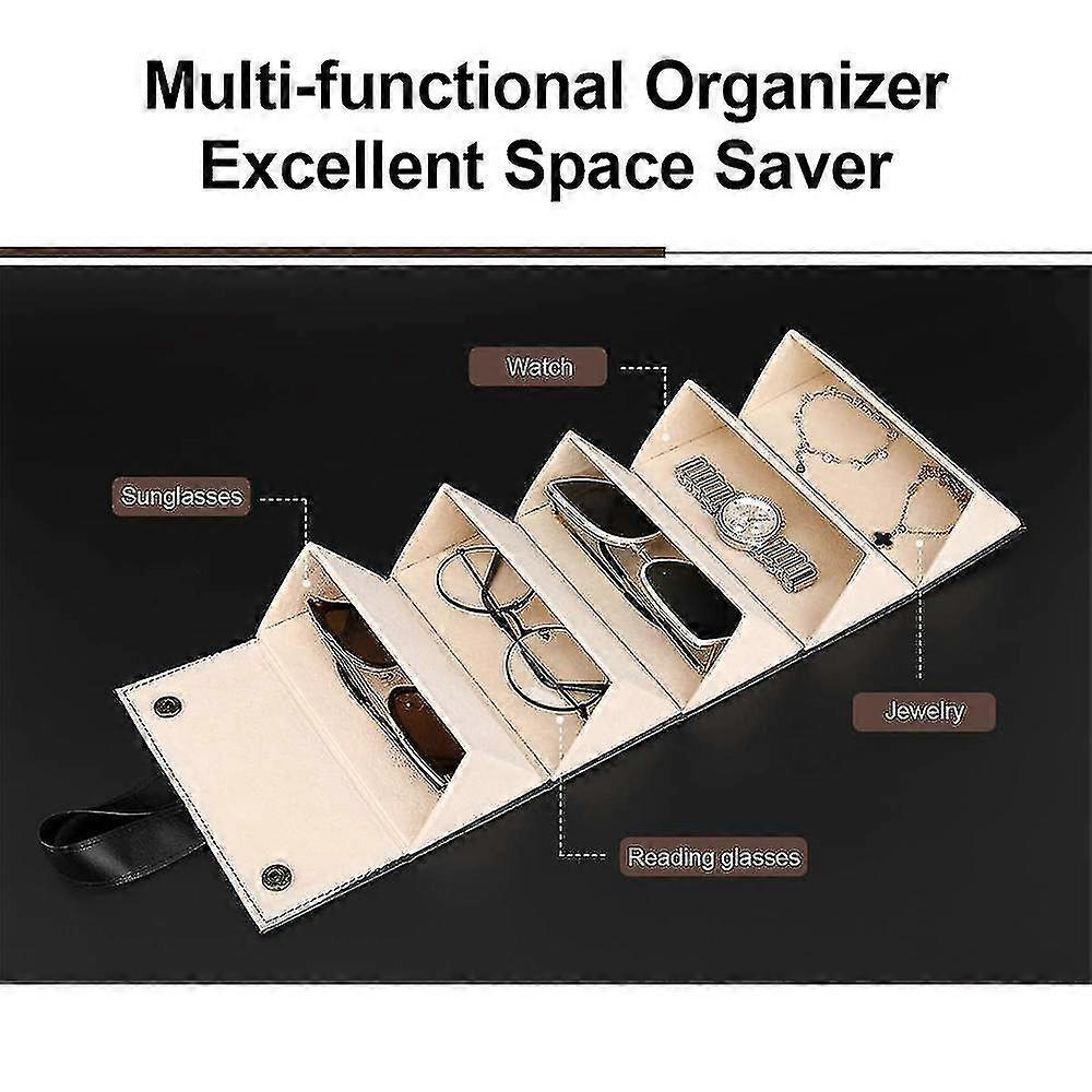 Sunglasses Organizer 5/6 Slots Travel Glasses Case Multiple Pairs Eyeglasses Storage Box Hanging Eyewear Holder