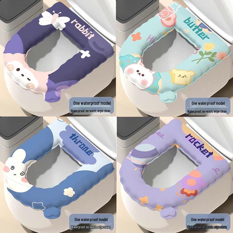 EVA Waterproof Universal Toilet Seat Cushion - No Wash Required