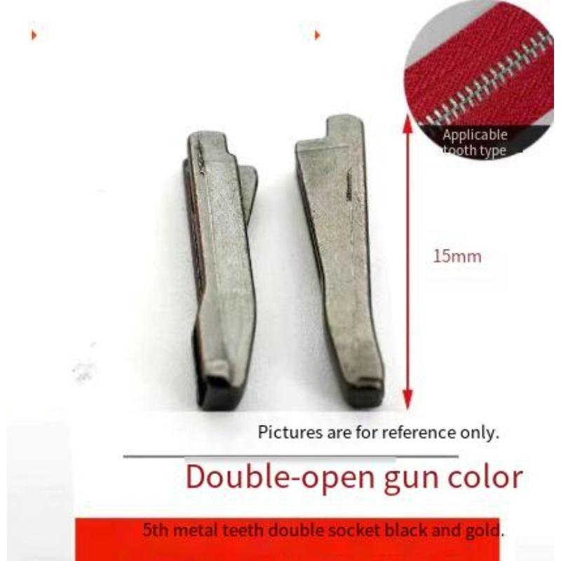 

Metal Resin Nylon Zipper Repair Kit Single Double Open Zipper Insert Box Bottom Base DIY Replacement Accessories Set