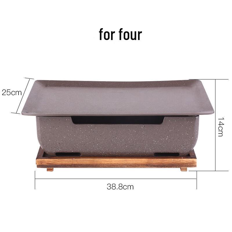 ZISIZ Square Charcoal BBQ Grill