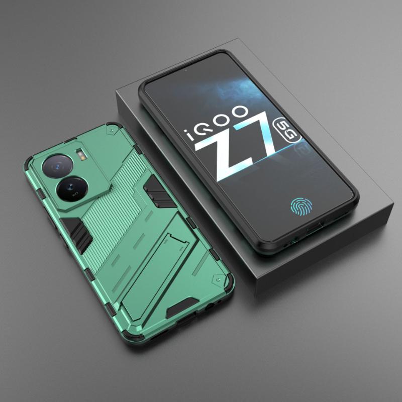 For Vivo iQOO Z7x Z7 Pro 5G Armor Shockproof Phone Case Back Cover For iQOO Z7 Magnetic Kickstand Anti-Fall Protect Coque Cases
