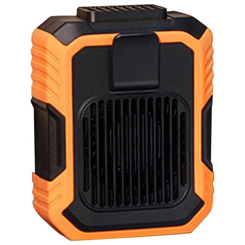 Personal Belt Clip Fan Portable Power Bank Flashlight Outdoor Waist Mounted Fan Cool Clip Fan for Outdoor Works Hiking Camping