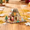 Magnetic Gingerbread House Building Set for Kids DIY Holiday Cookie House Toy with Magnetic Tiles Winter Theme Magnet Building Blocks