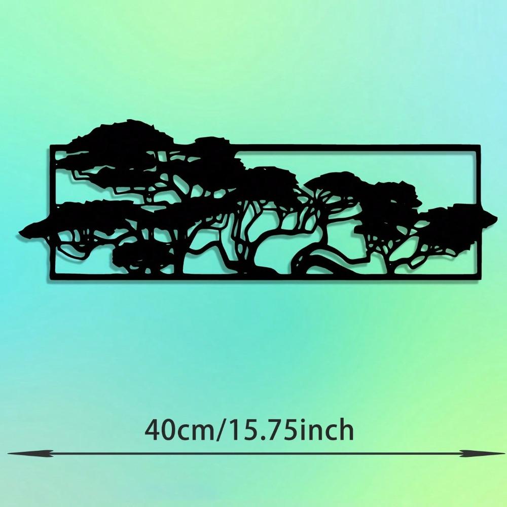 

Modern Metal Wall Art Tree of Life Iron Sculpture Holiday Gift for Christmas Easter Thanksgiving 14x40 різнокольоровий