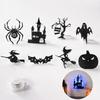 Adesivo da Parete Luce Notturna di Halloween - Adesivo Decorativo Ritagliato 3D per Camera da Letto Festa