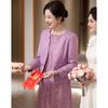 Festive Two-Piece Dress Set for Mothers