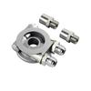 Broyear High Quality Aluminum AN8 AN10 Oil Cooler Sandwich Plate Filter Adapter Turbo Thermostat Oil Sender Adapter