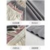 Wide knitted wide-leg pants for women's spring and autumn new high-waisted soft waxy lazy casual pants loose mopping pants