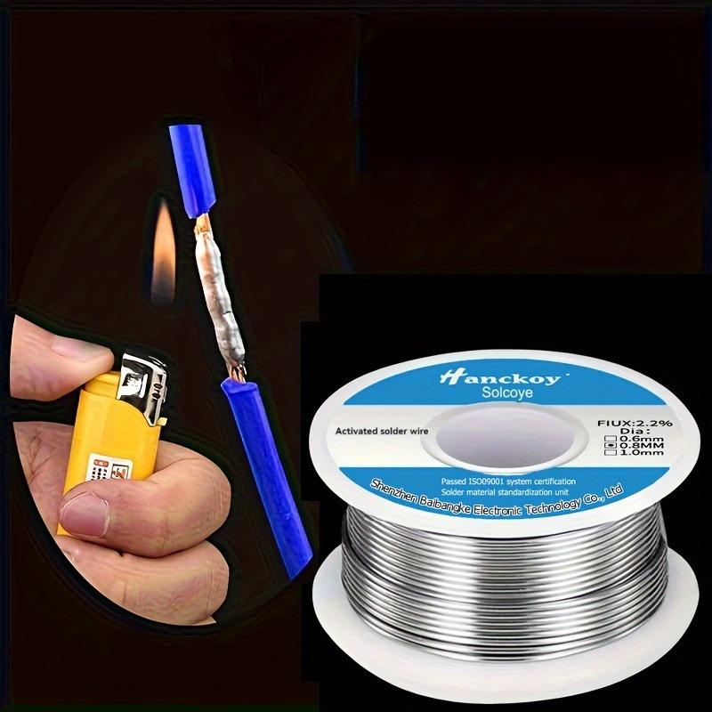 0.8 Mm Low-Temperature Solder Wire - Activated Solder, 50 Grams Spool of Solder Wire