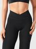 Cross V-Waist Wide-Leg High Elasticity Quick-Dry Yoga Pants for Pilates and Dance